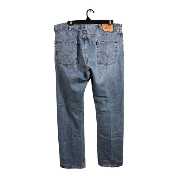 Levi's Jeams Mens Size 38 L34 501 Red Tab Button Fly 5 Pocket Straight Leg - Picture 9 of 10